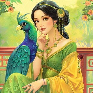 鼠绘古代美女