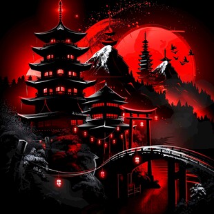 楼阁插画