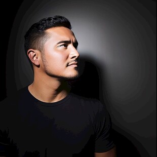 望着远方混血人