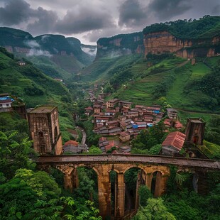 雨中李家山