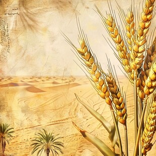 小麦壁画