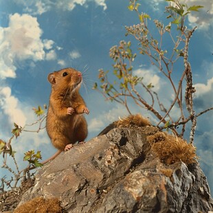 鼩鼱地鼠标本