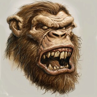 古人类复原头像