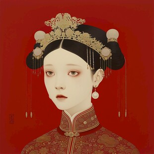 宫廷系列人物插画
