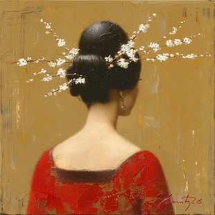 东方美人装饰画