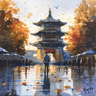 天一阁插画