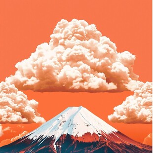 富士山插画