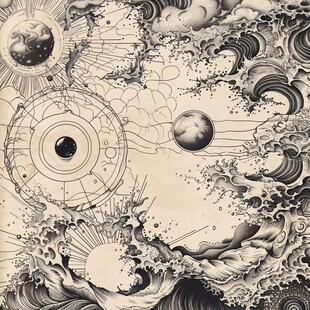 海洋流体画宇宙