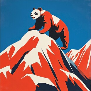 珠穆拉玛峰插画