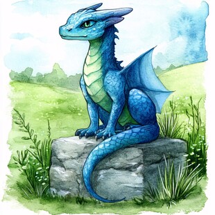 q版龙插画