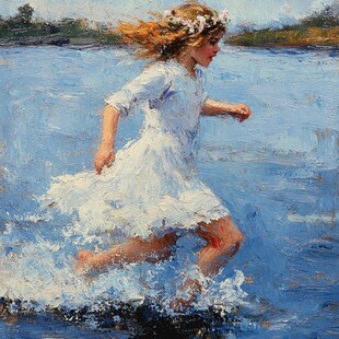 印象派人物油画