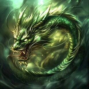 古代四神之一青龙