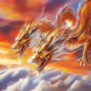 高清双龙图片