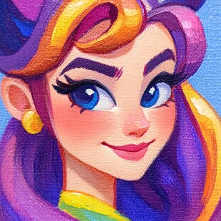 开心小马画家头像