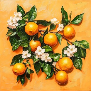 桔子装饰画