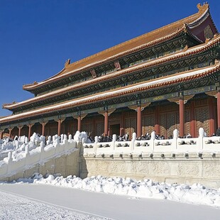 故宫雪景高清图片