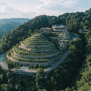 山坡上的高端酒店