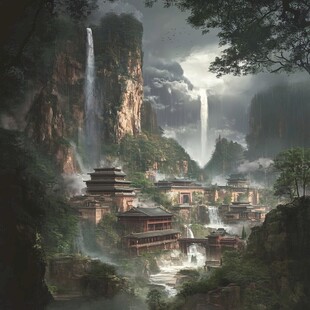 古风仙境天上宫阙