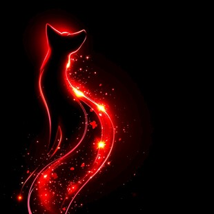 动物创意炫光效果