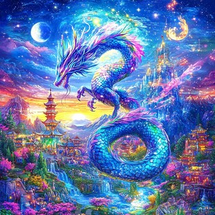 插画龙年插画