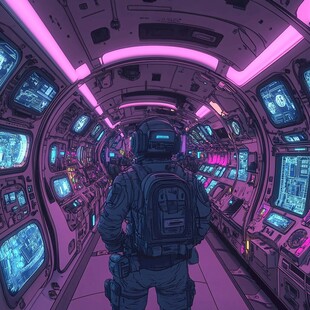 科幻题材插画