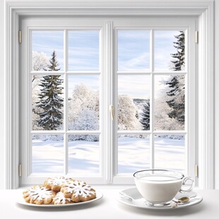 冬天的窗户