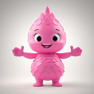 火龙果卡通形象ip