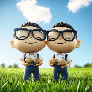 3d男女卡通形象