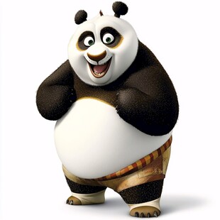 功夫熊猫原创手绘熊猫