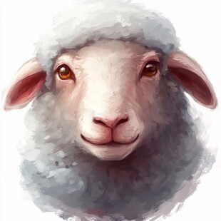 原创手绘羊