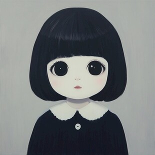 大头娃娃唯美图片