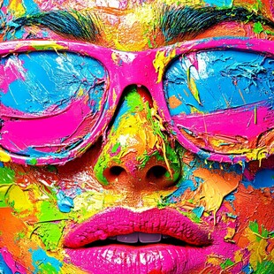 迷幻色彩艺术壁画装饰