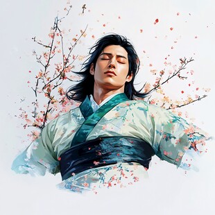 原创手绘古装美男