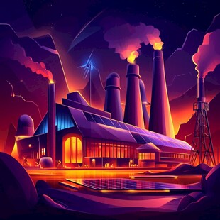 电厂场景海报