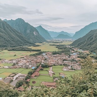 唯美田园山村