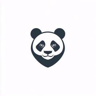 熊猫动物logo