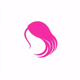 长发美女logo