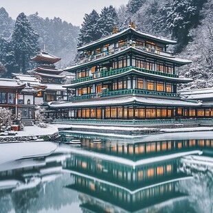 雪天楼阁