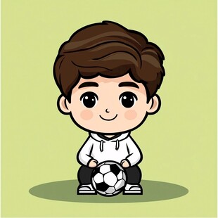 q版足球男孩