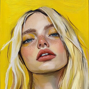 高级感女插画