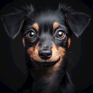 狗狗写实插画