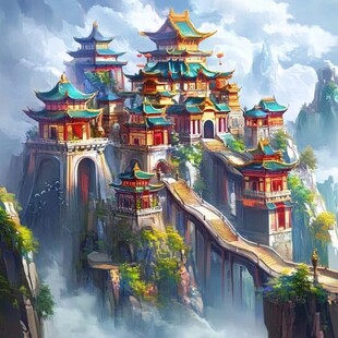 古风仙境天上宫阙