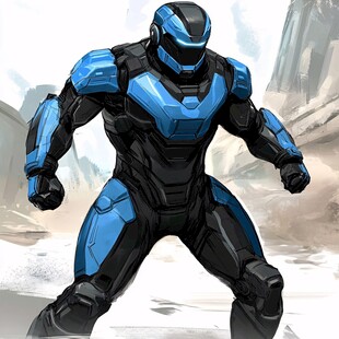 机甲战士卡通形象