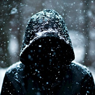 雪花落在人身上