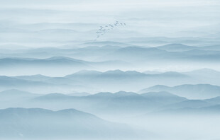 水墨山