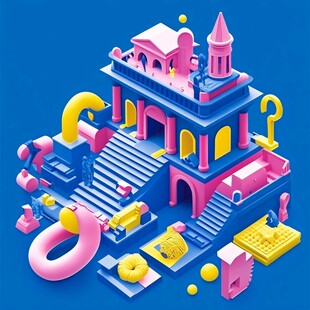 3d立体插画风格