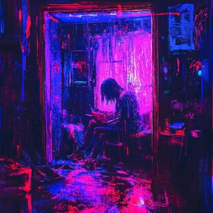 赛博朋克装饰画