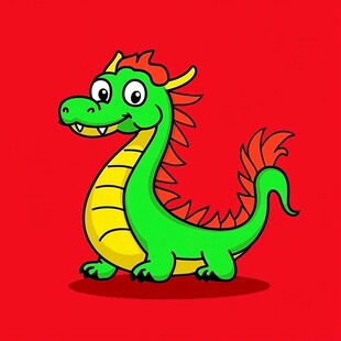 喜庆卡通龙