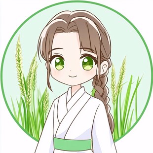 农家少女卡通形象
