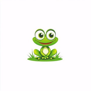 青蛙卡通标志原创